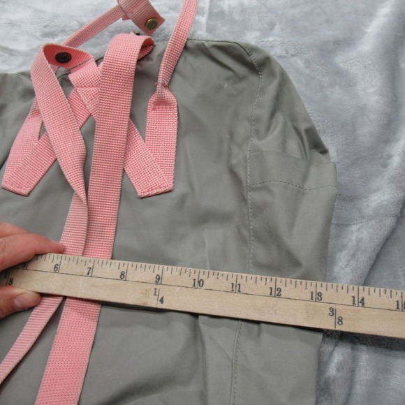 Fjallraven Kanken Backpack Grey Pink Mini Small Travel School Bag Work Lunch - Picture 10 of 12